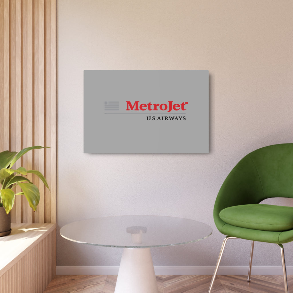 MetroJet Metal Sign