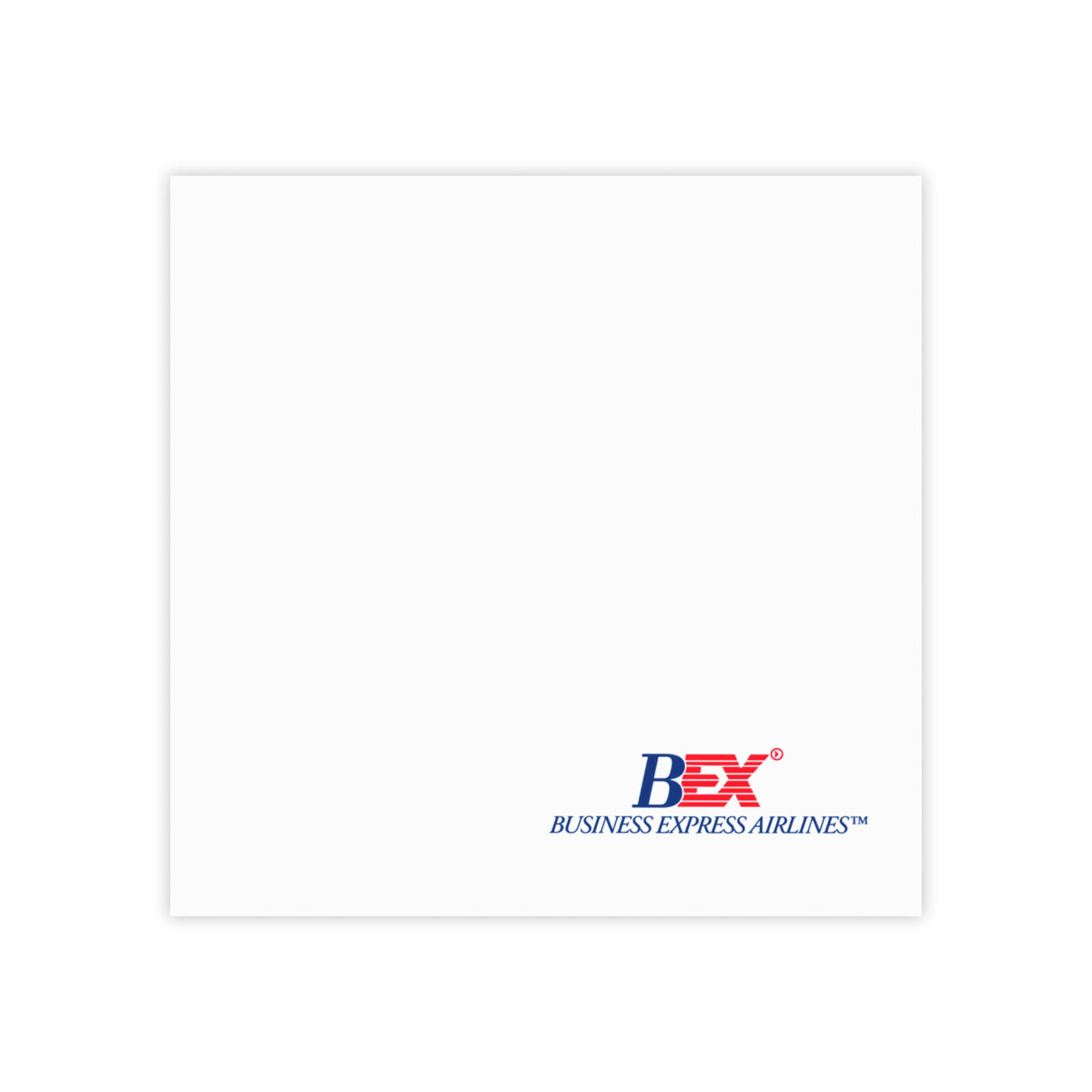 Business Express Airlines Sticky Post-it Note Pad
