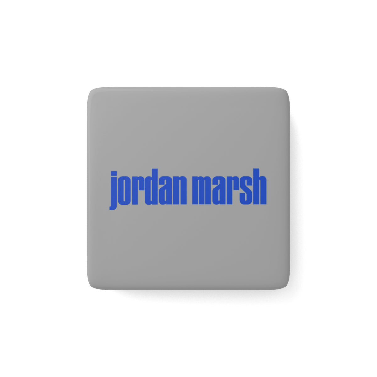 Jordan Marsh Square Porcelain Fridge Magnet