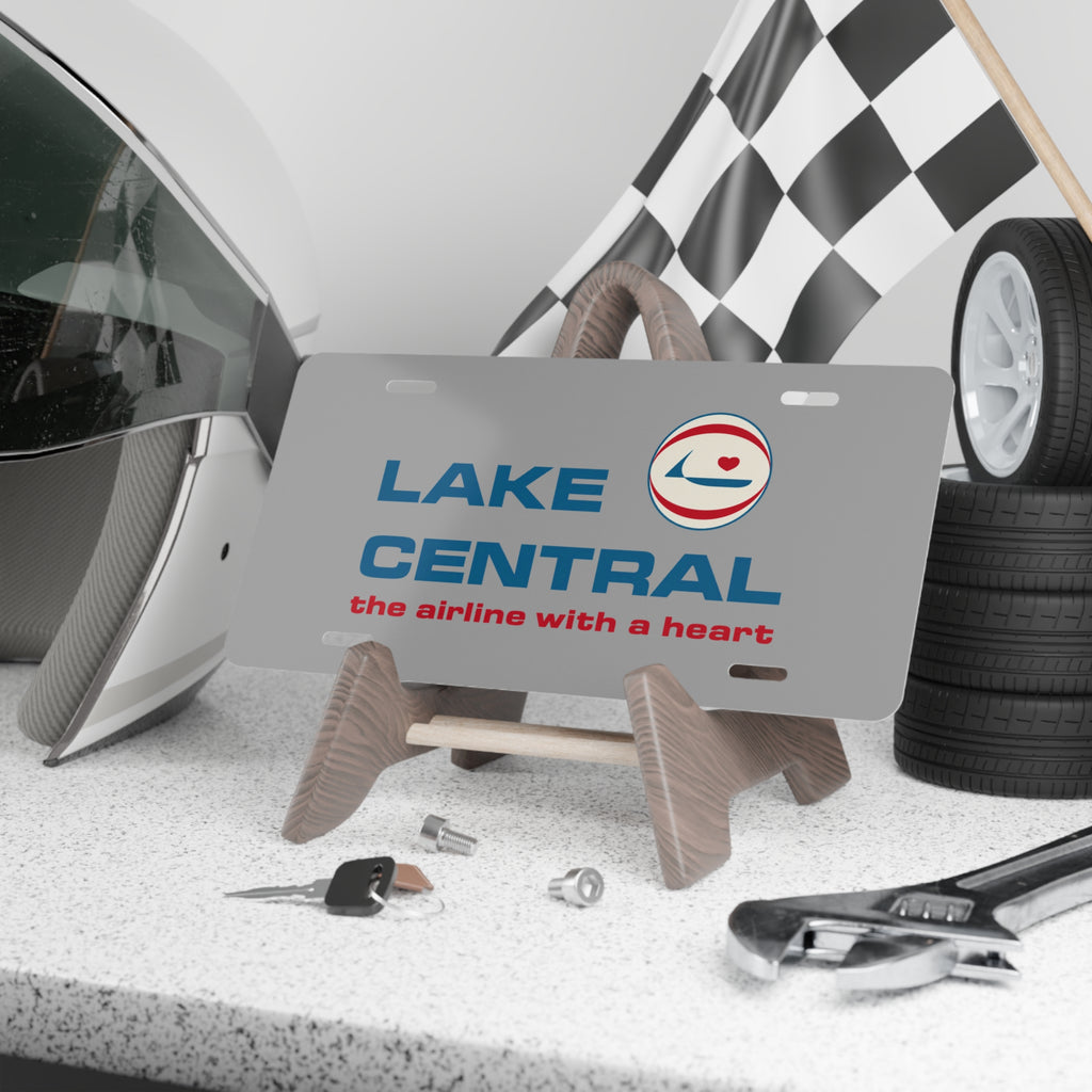Lake Central Airlines Vanity License Plate