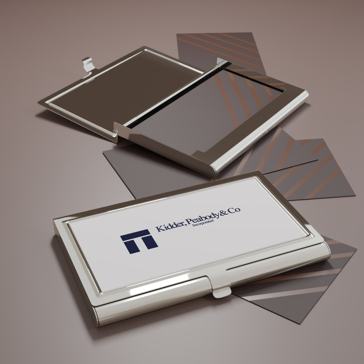 Kidder, Peabody & Co. Metal Business Card Holder