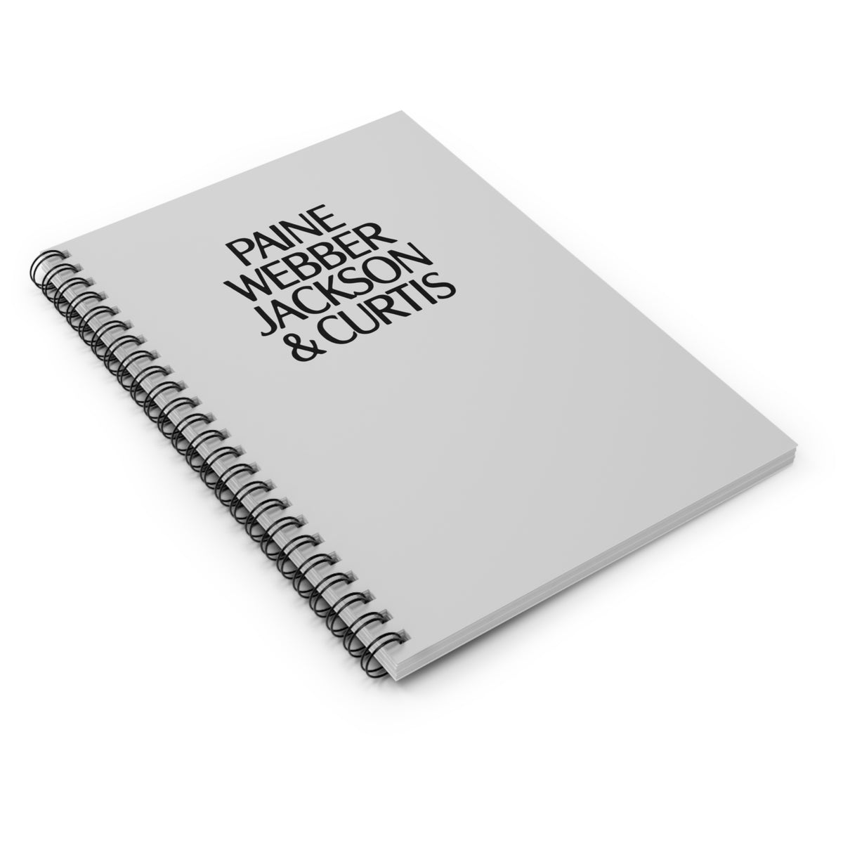 Paine Webber Jackson & Curtis Spiral Notebook