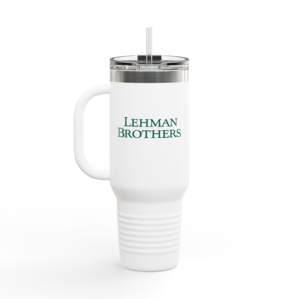 Lehman Brothers 40oz Insulated Travel Mug Stainless Tumbler