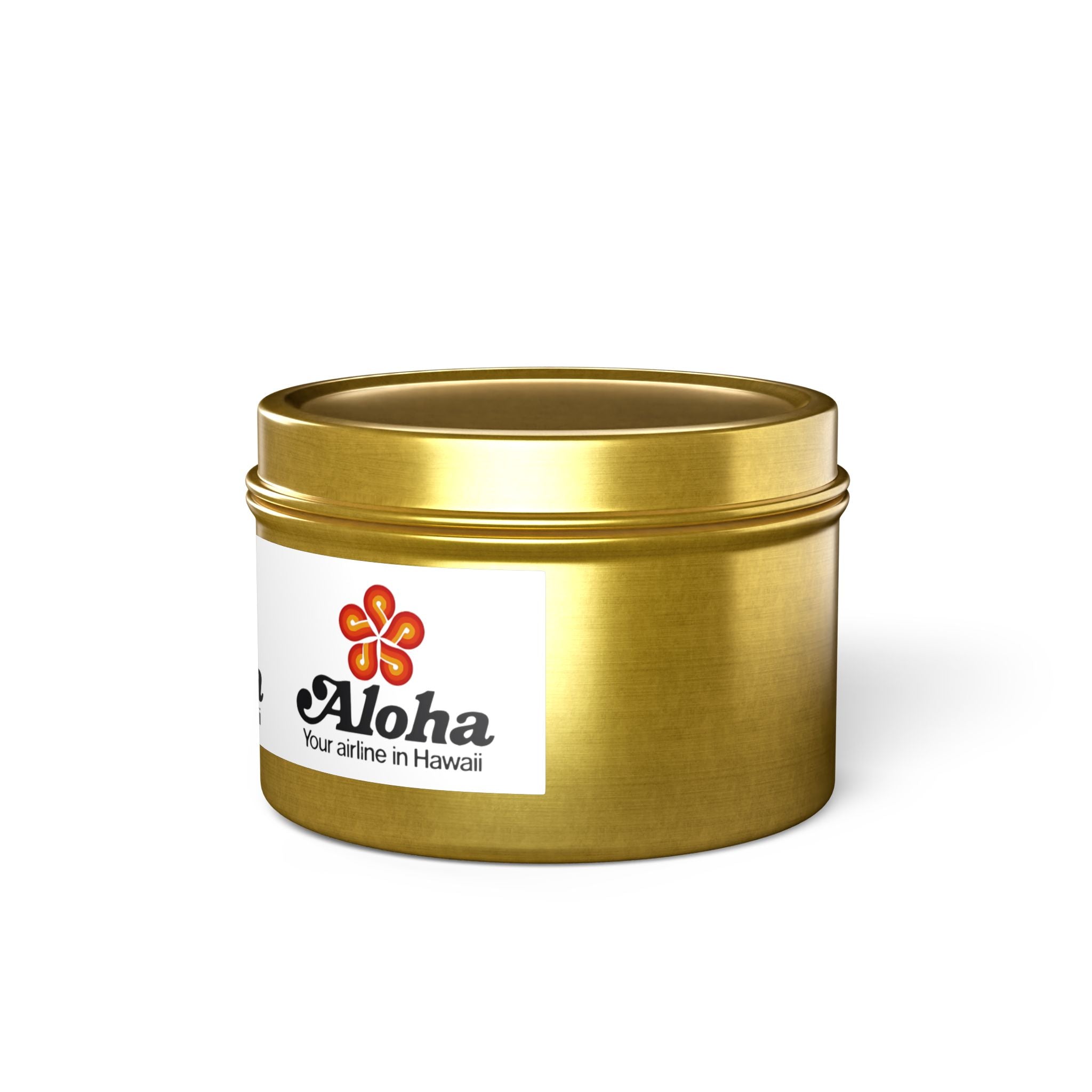 Aloha Airlines Tin Candle