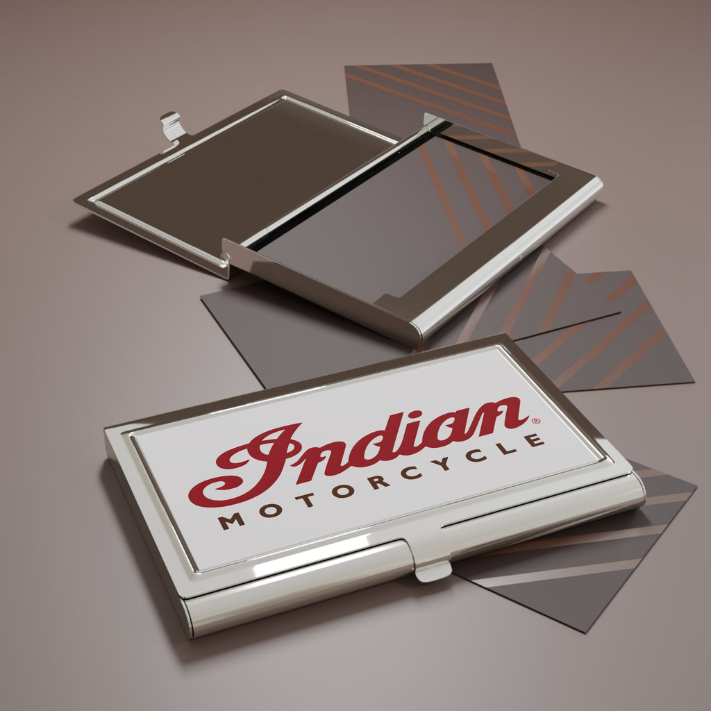 Indian Motorcycle Metal Business Card Holder