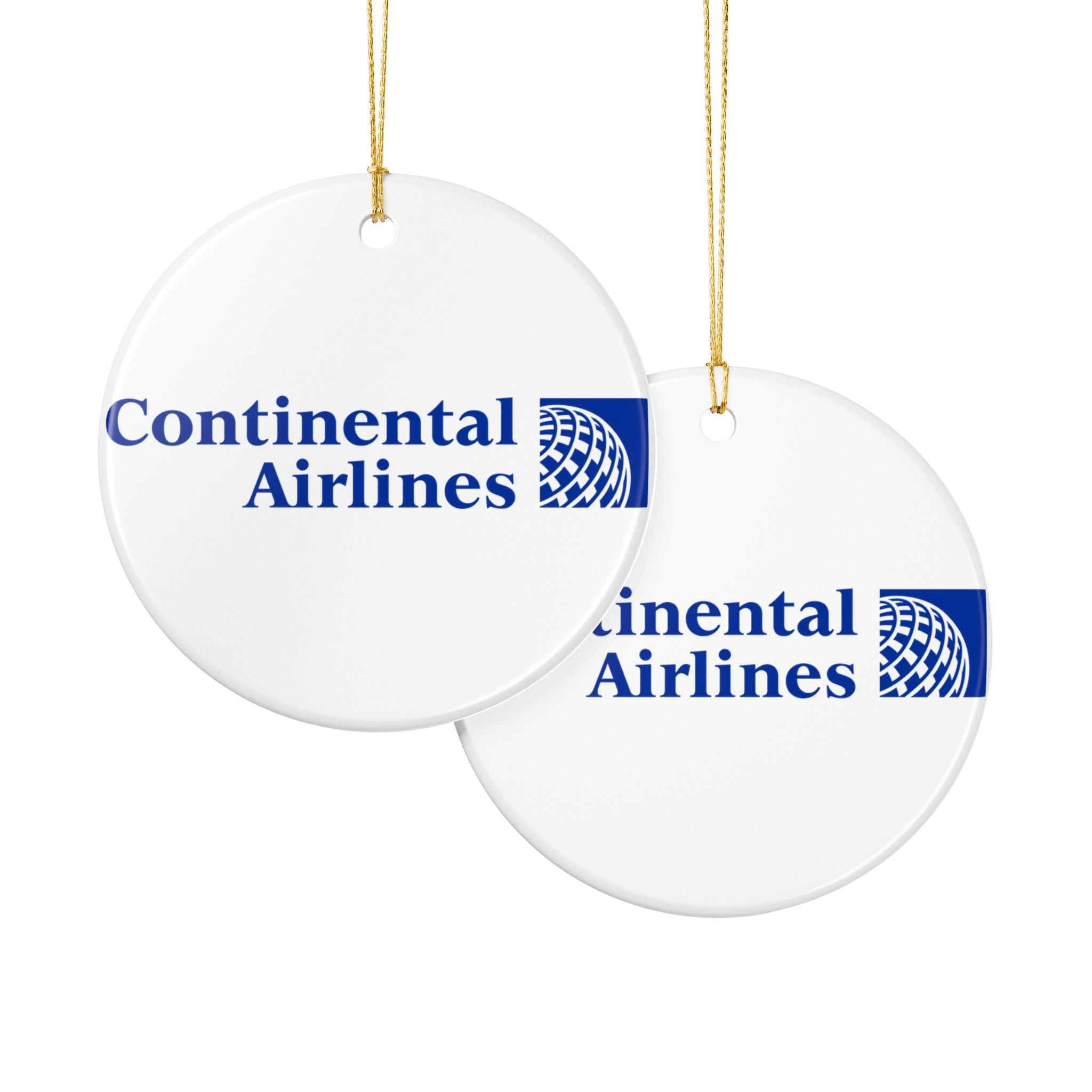 Continental Airlines Ceramic Ornament