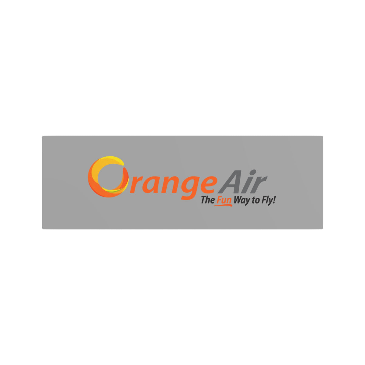 Orange Air Metal Sign