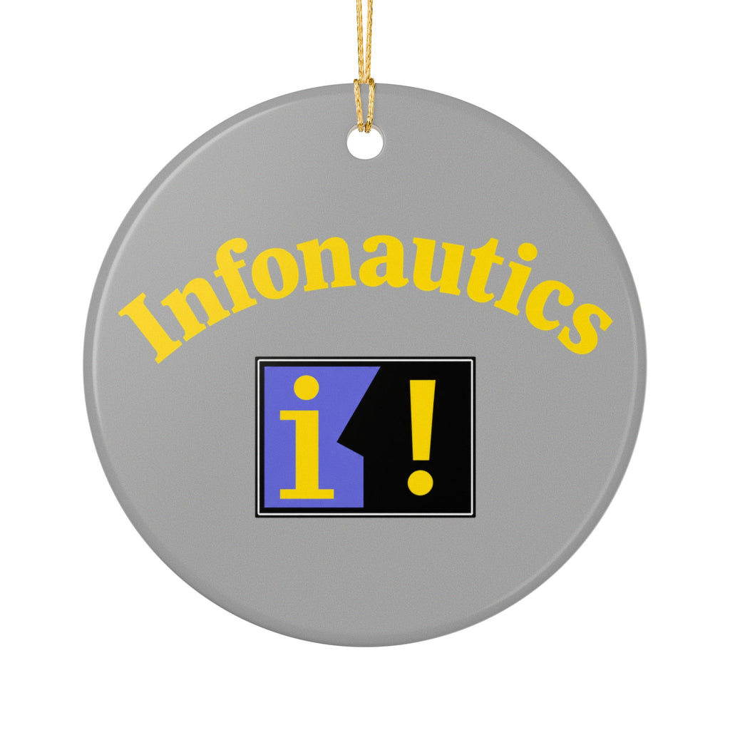 Infonautics Ceramic Ornament