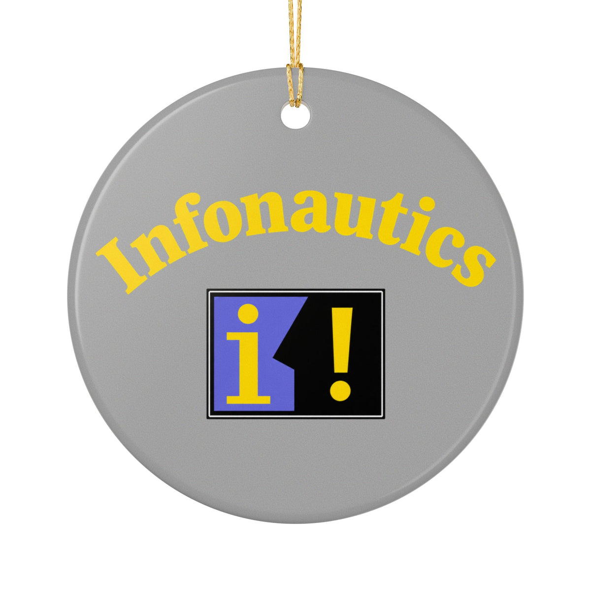 Infonautics Ceramic Ornament