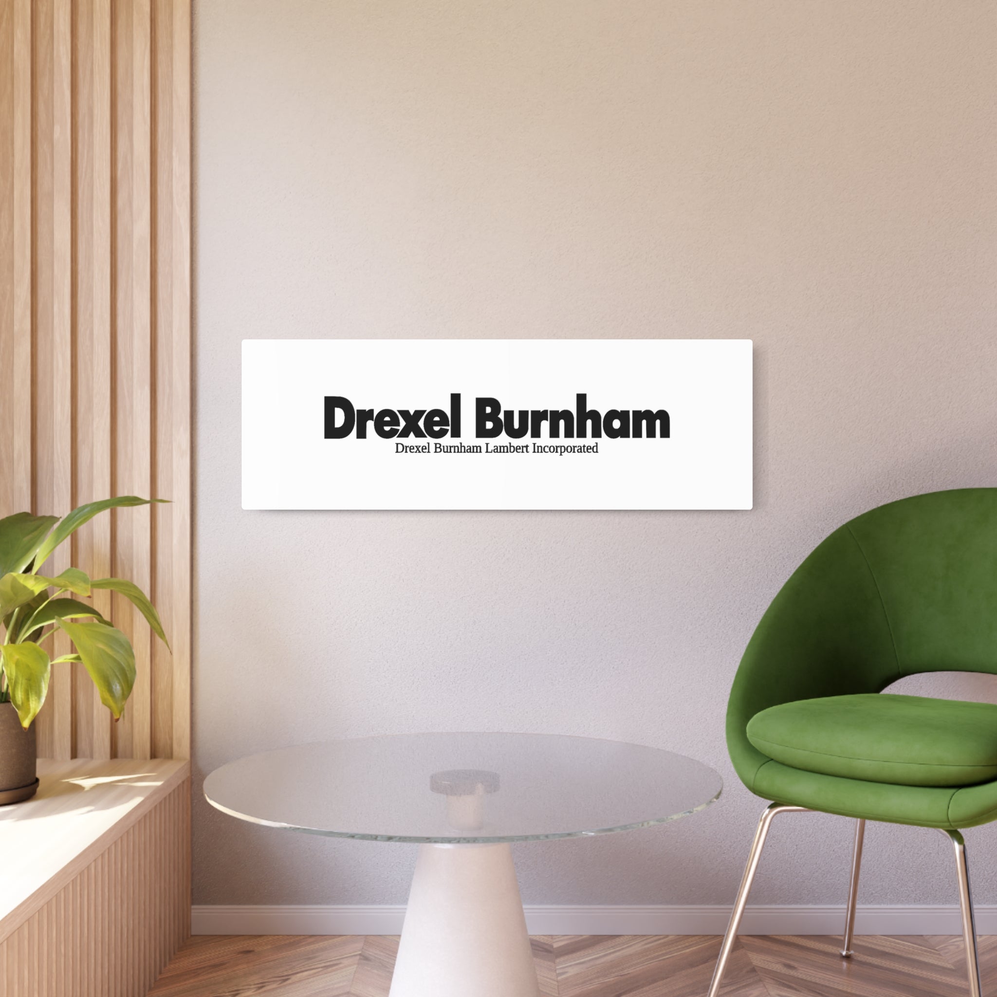 Drexel Burnham Lambert Metal Sign