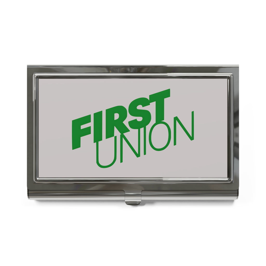 First Union Metal Business Card Holder