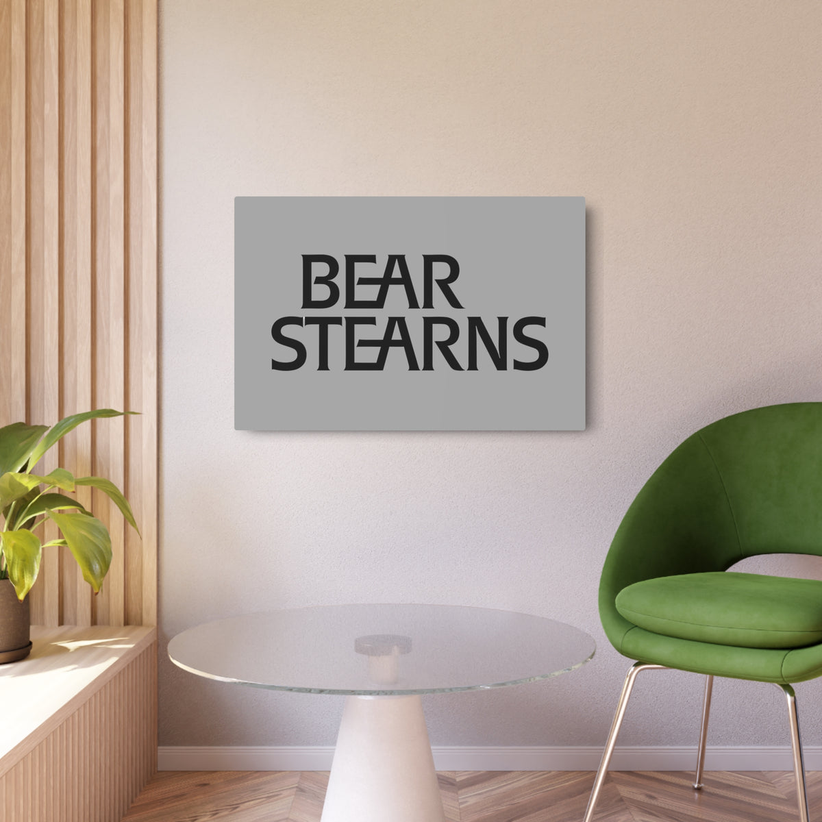 Bear Stearns Metal Sign