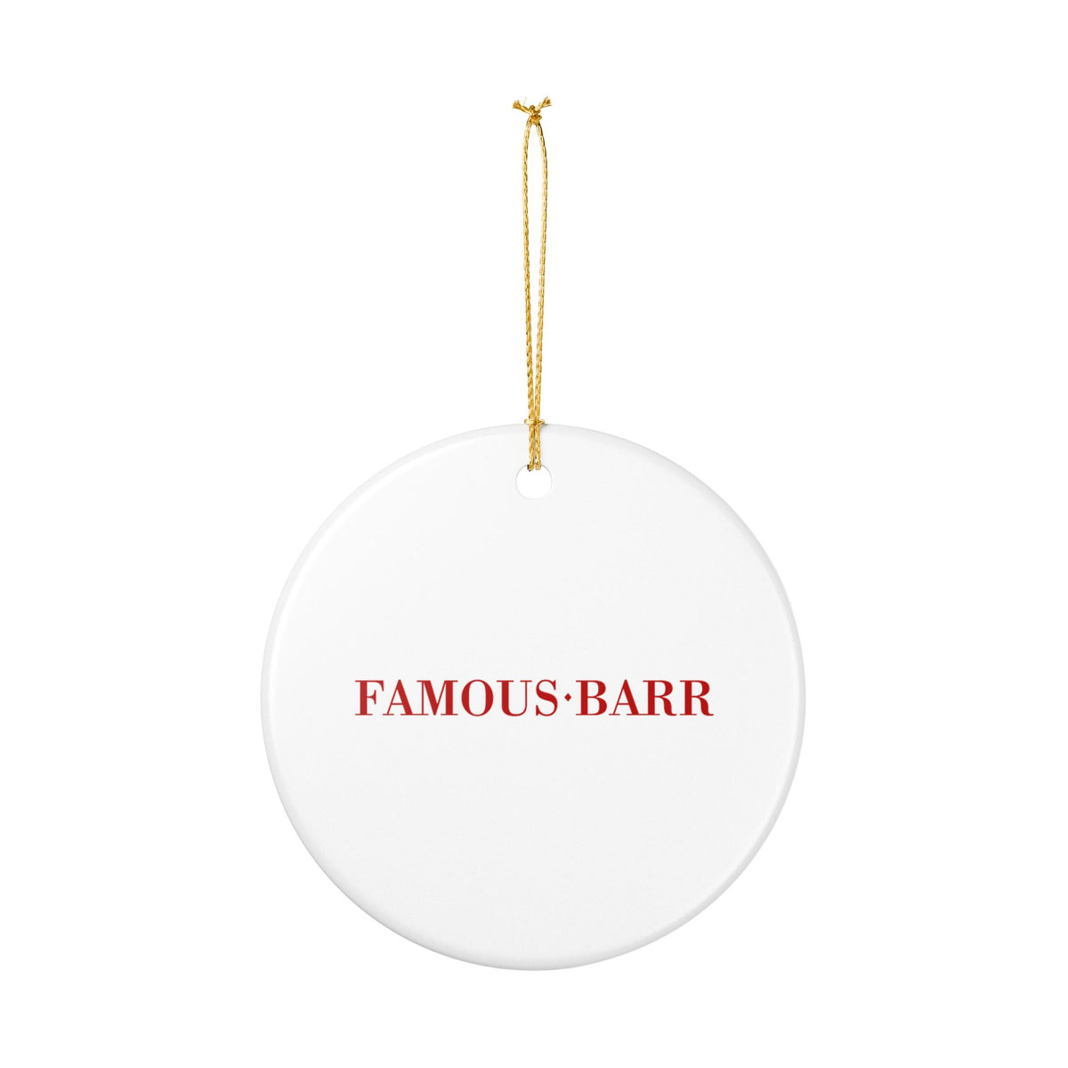 Famous-Barr Ceramic Ornament