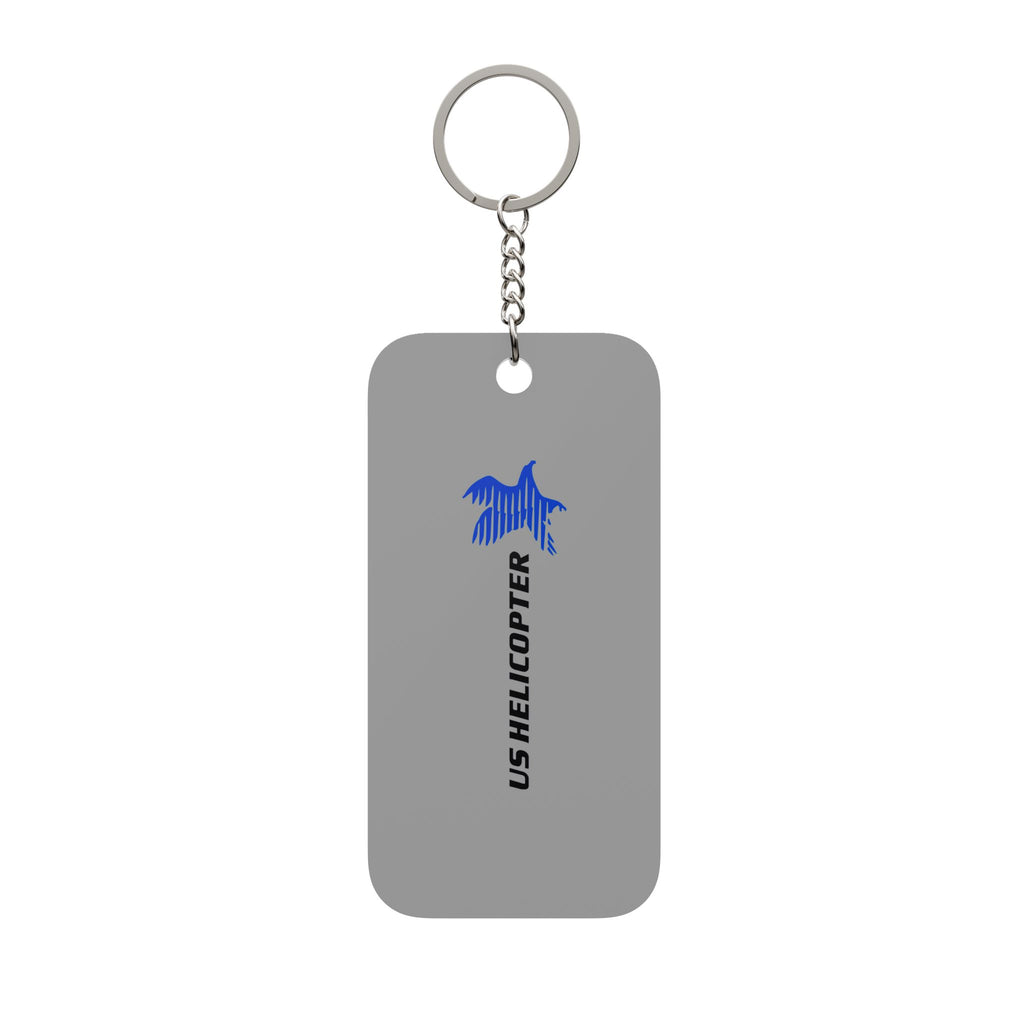 US Helicopter Double-Sided Keychain Charm