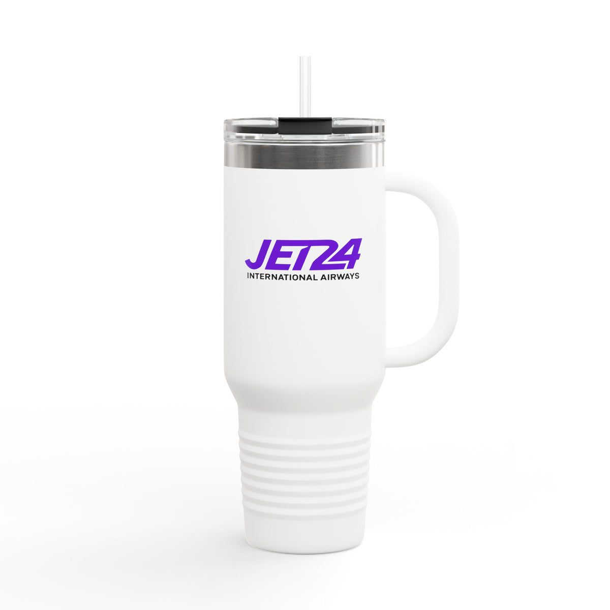 Jet 24 International Airways 40oz Insulated Travel Mug Stainless Tumbler