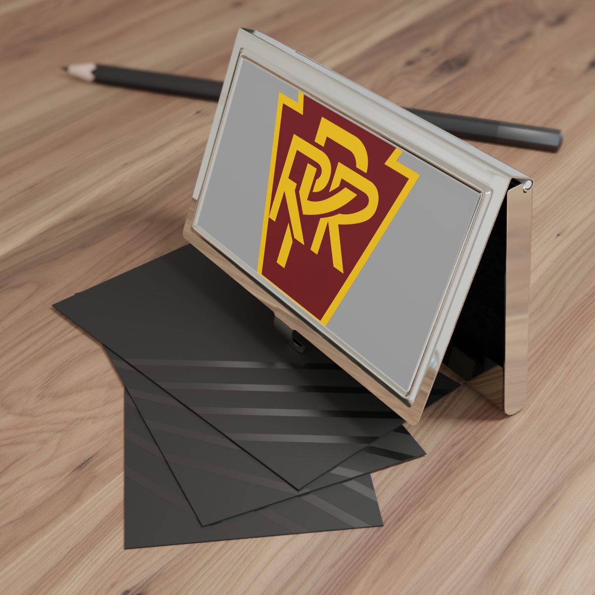 Pennsylvania Railroad Metal Business Card Holder