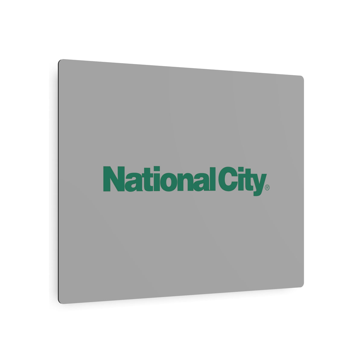 National City Bank Metal Sign