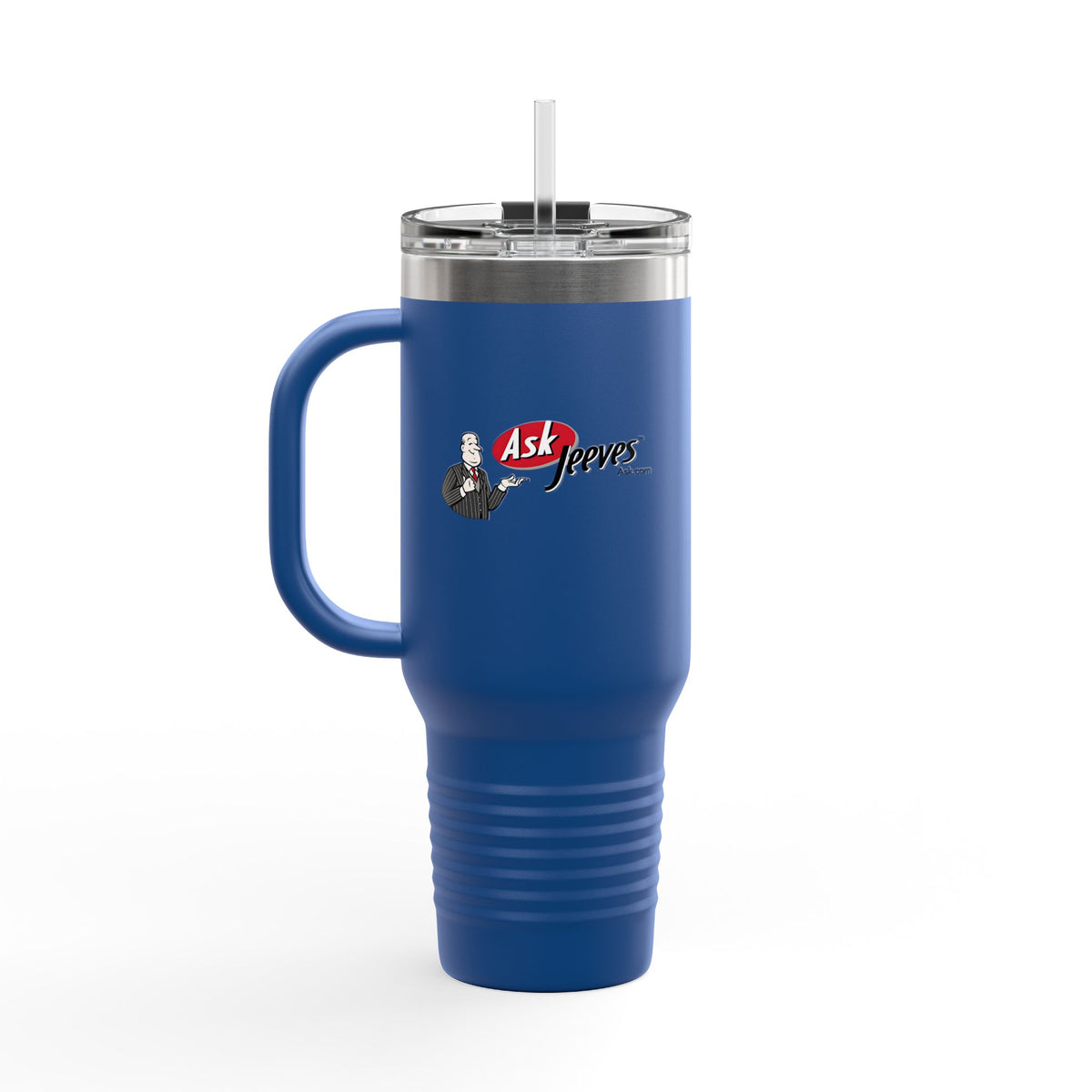 Ask Jeeves 40oz Insulated Travel Mug Stainless Tumbler