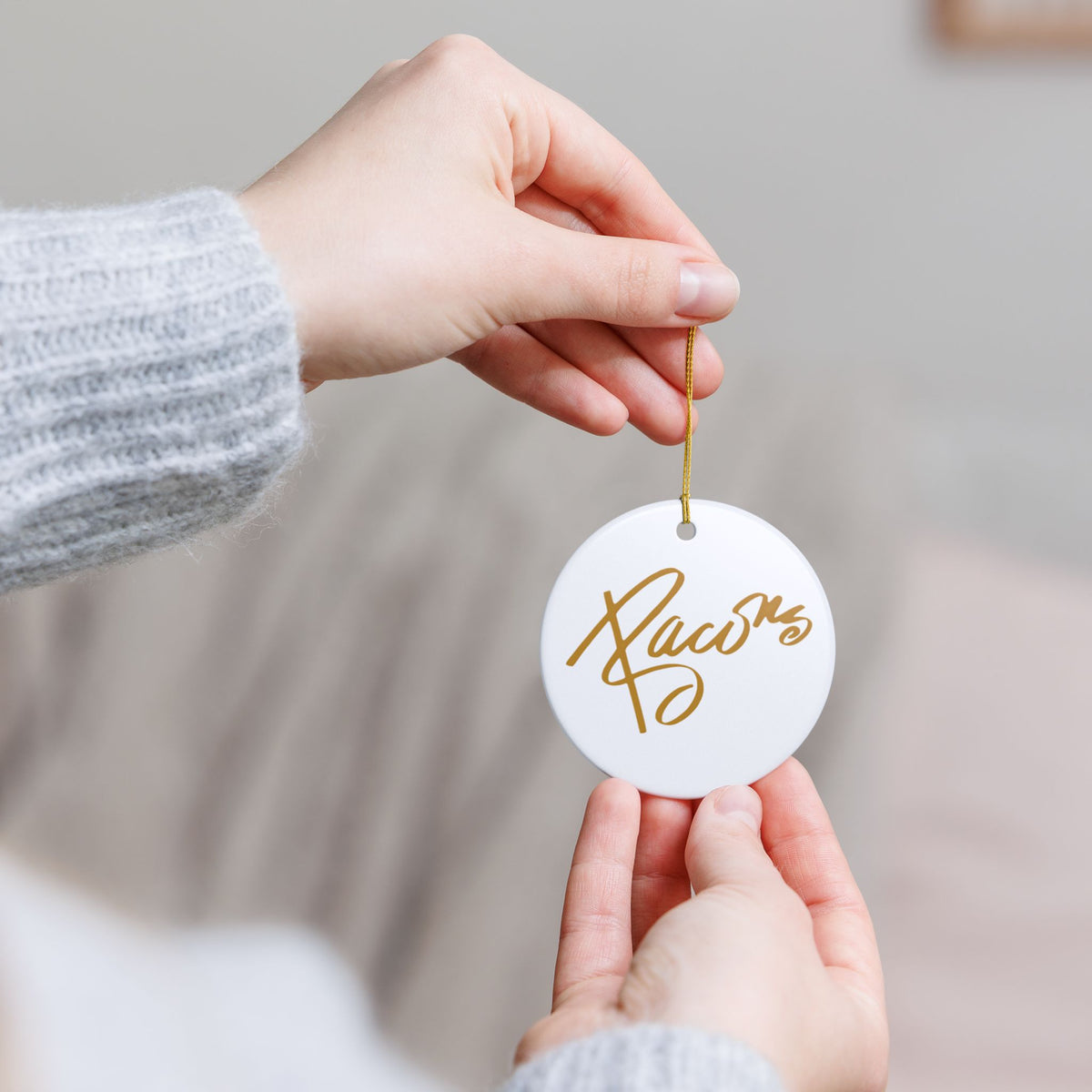 Bacon's Ceramic Ornament