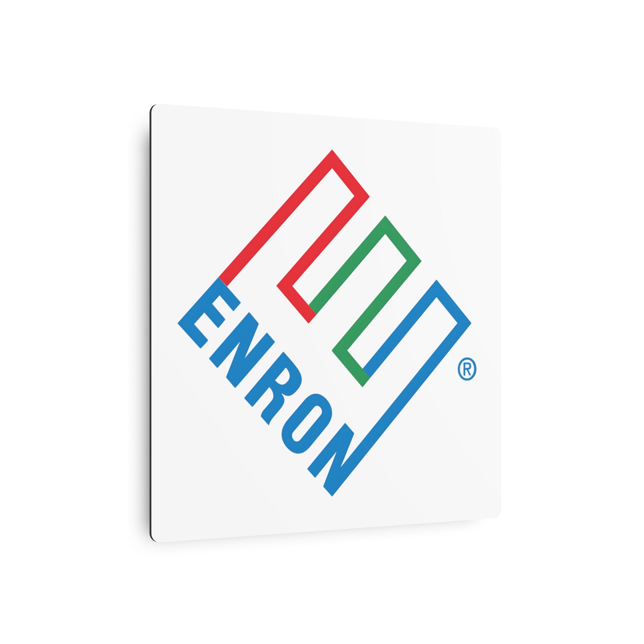 Enron Square Metal Sign