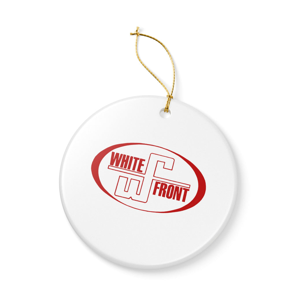 White Front Ceramic Ornament
