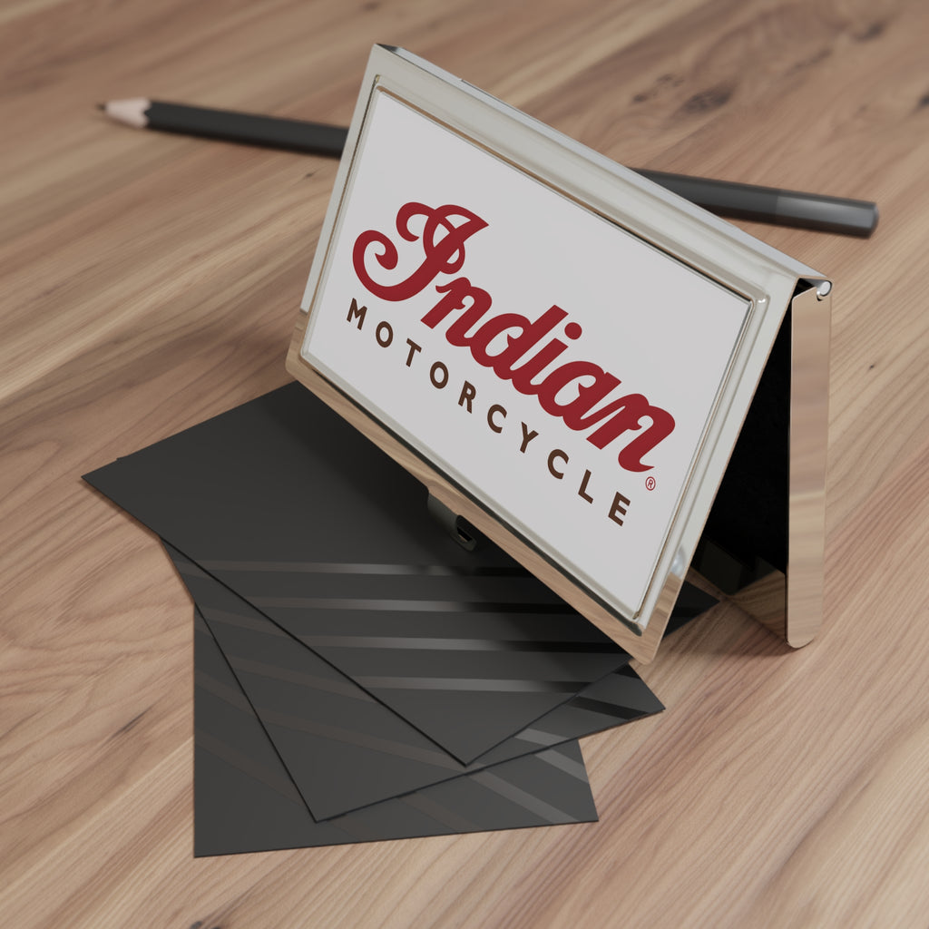 Indian Motorcycle Metal Business Card Holder