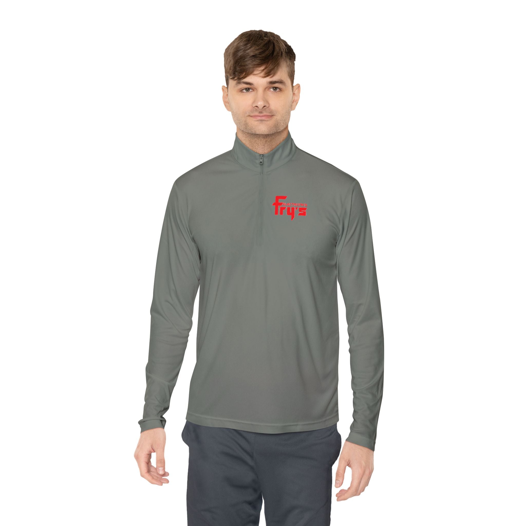 Fry's Electronics, Inc. Unisex Quarter Zip Pullover