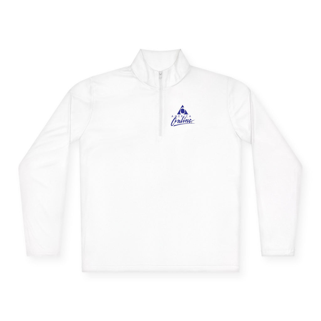 America Online (AOL) Unisex Quarter Zip Pullover