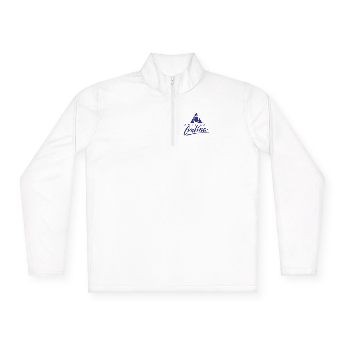 America Online (AOL) Unisex Quarter Zip Pullover