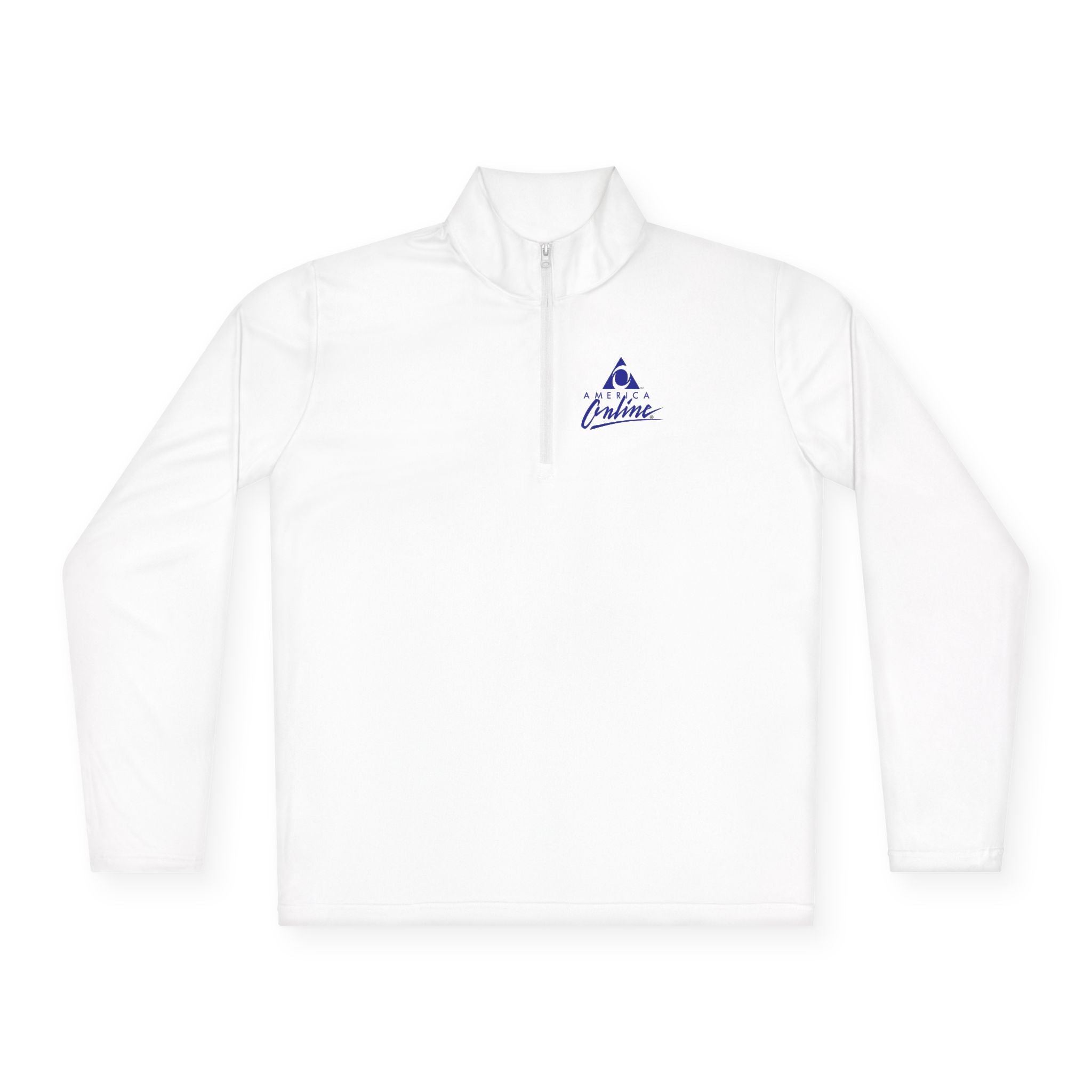 America Online (AOL) Unisex Quarter Zip Pullover