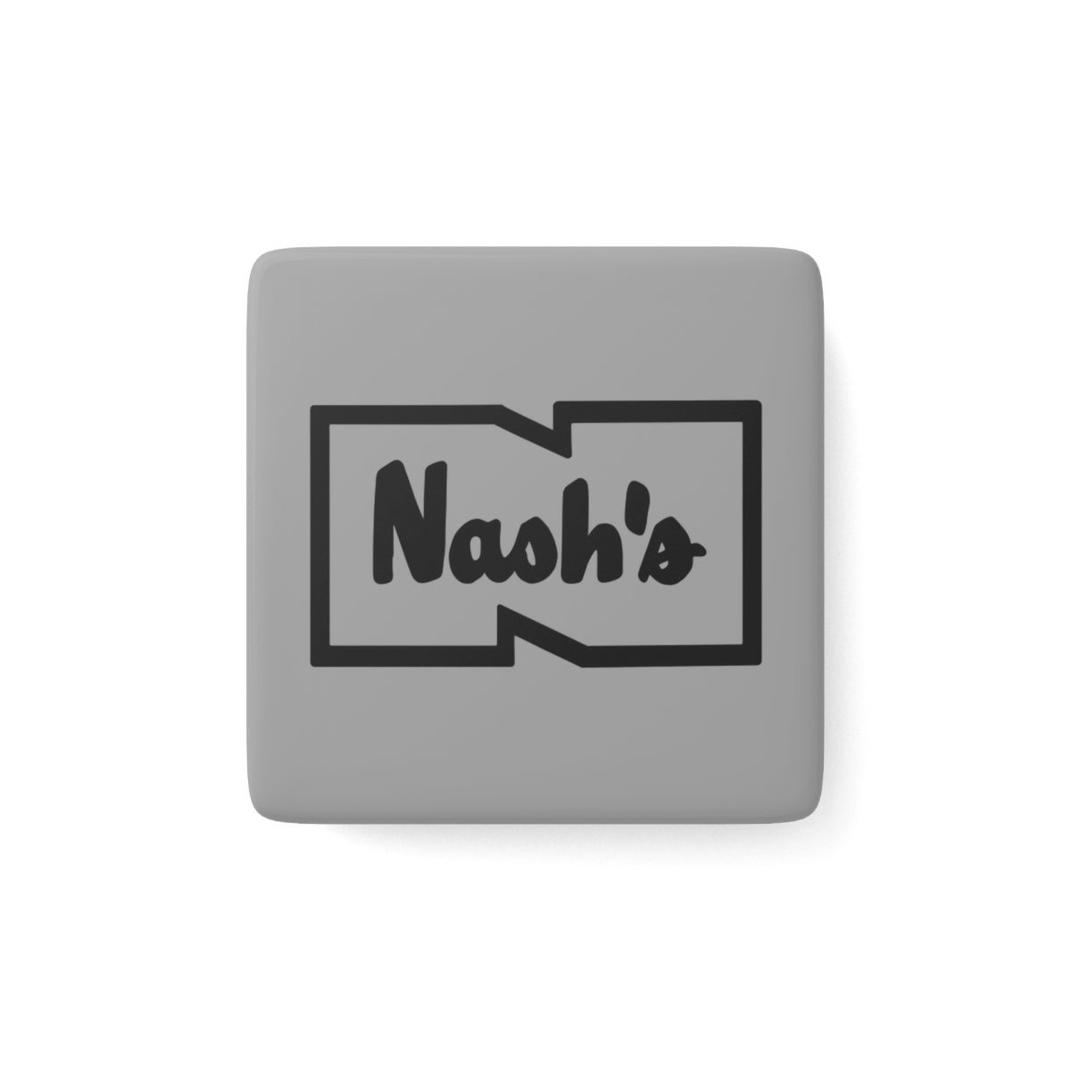 Nash's Square Porcelain Fridge Magnet