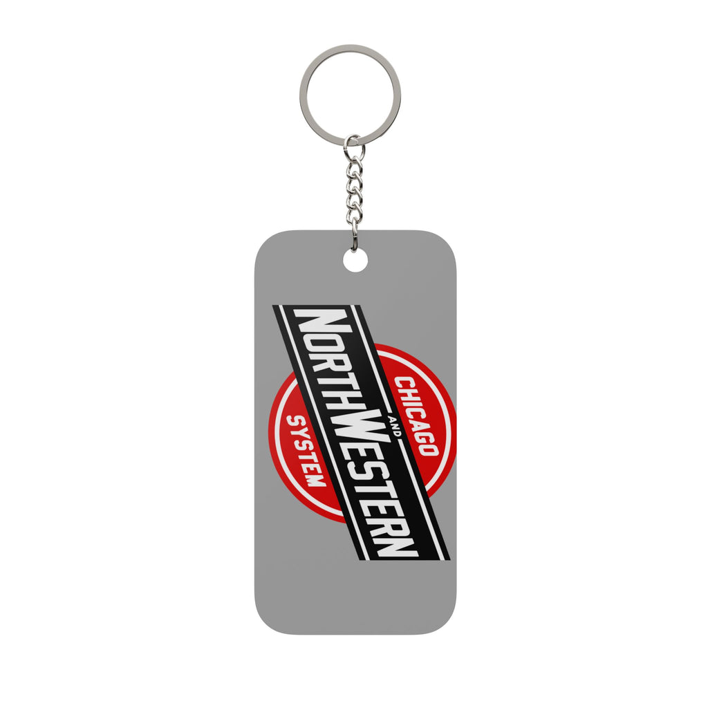 Chicago and North Western Railway Double-Sided Keychain Charm