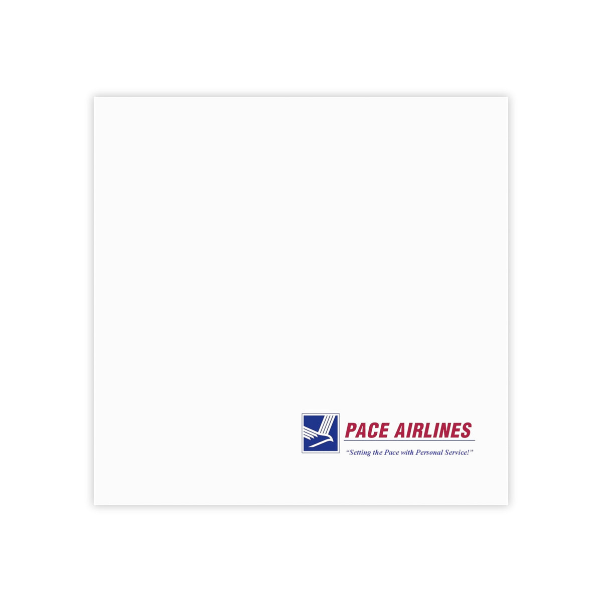 Pace Airlines Sticky Post-it Note Pad