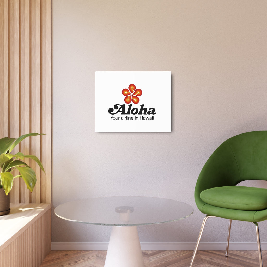 Aloha Airlines Metal Sign