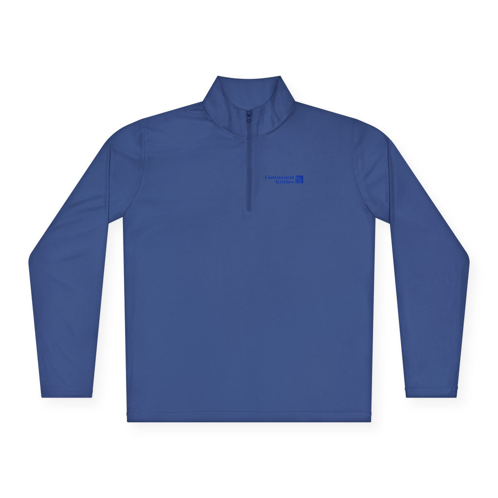Continental Airlines Unisex Quarter Zip Pullover