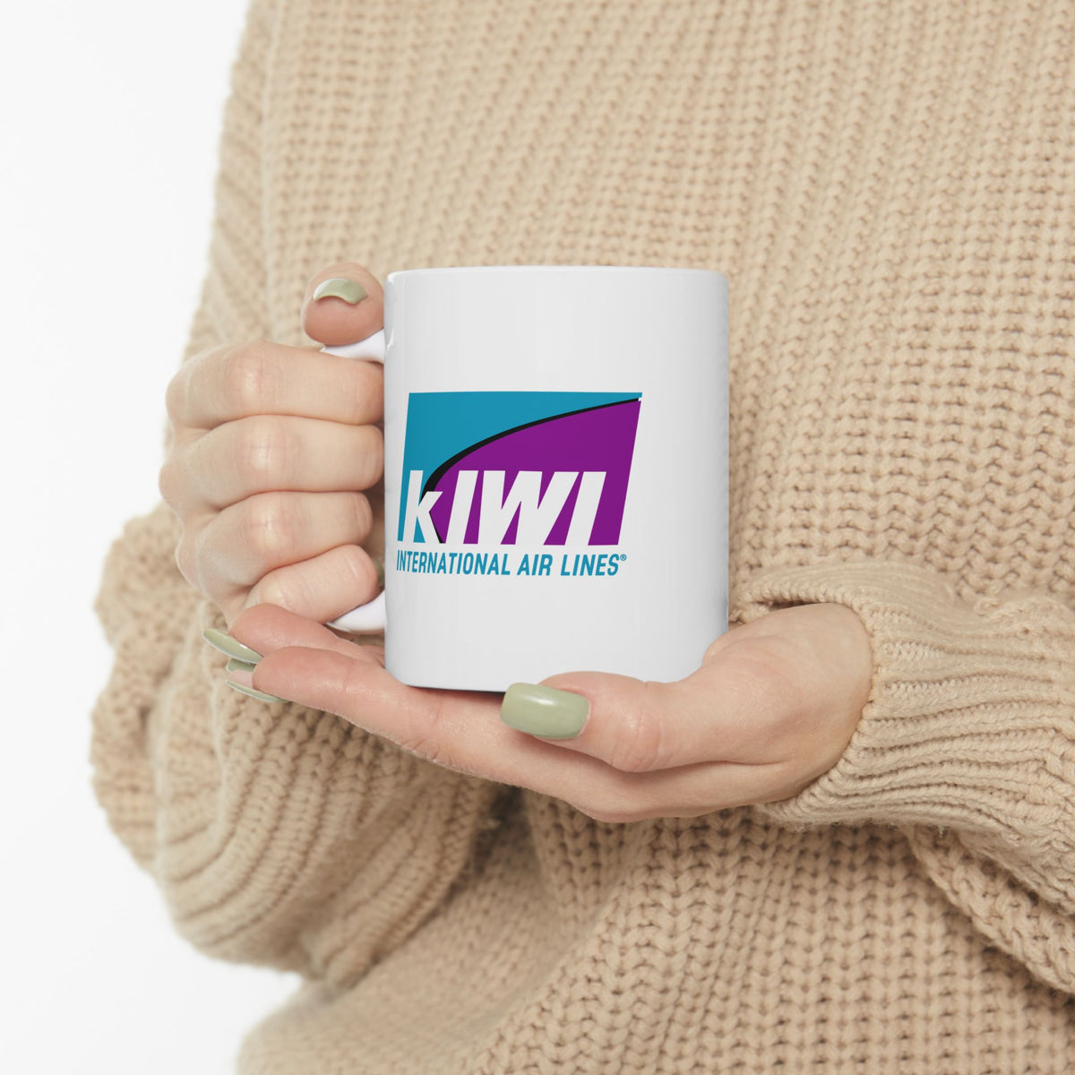 Kiwi International Air Lines Ceramic Coffee Mug