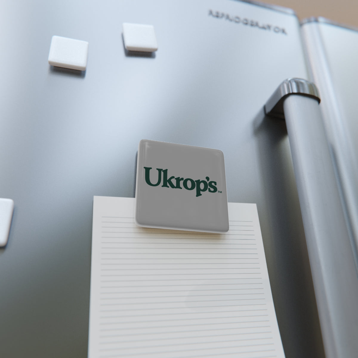 Ukrop's Super Markets Square Porcelain Fridge Magnet