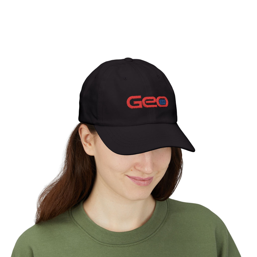 Geo Embroidered Dad Cap Hat