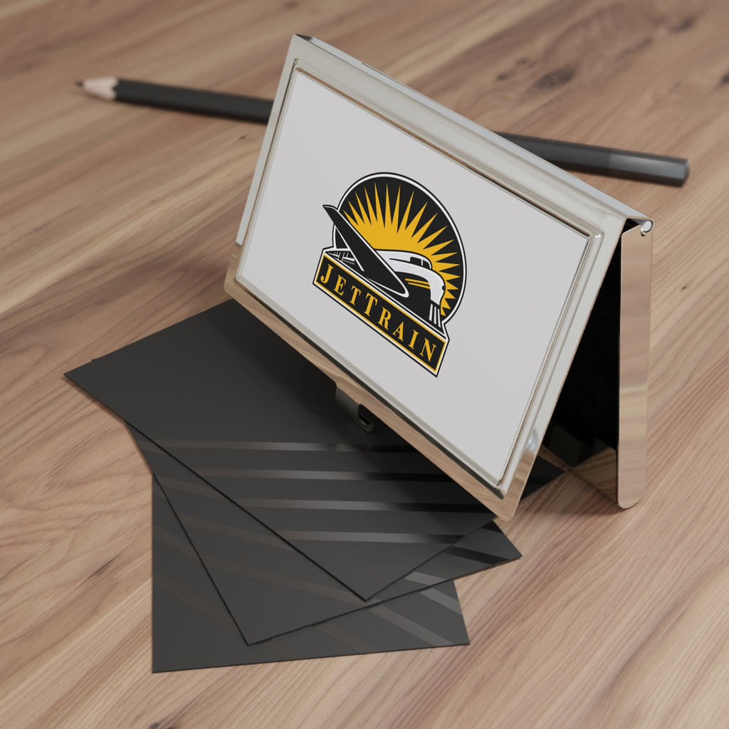 Bombardier JetTrain Metal Business Card Holder