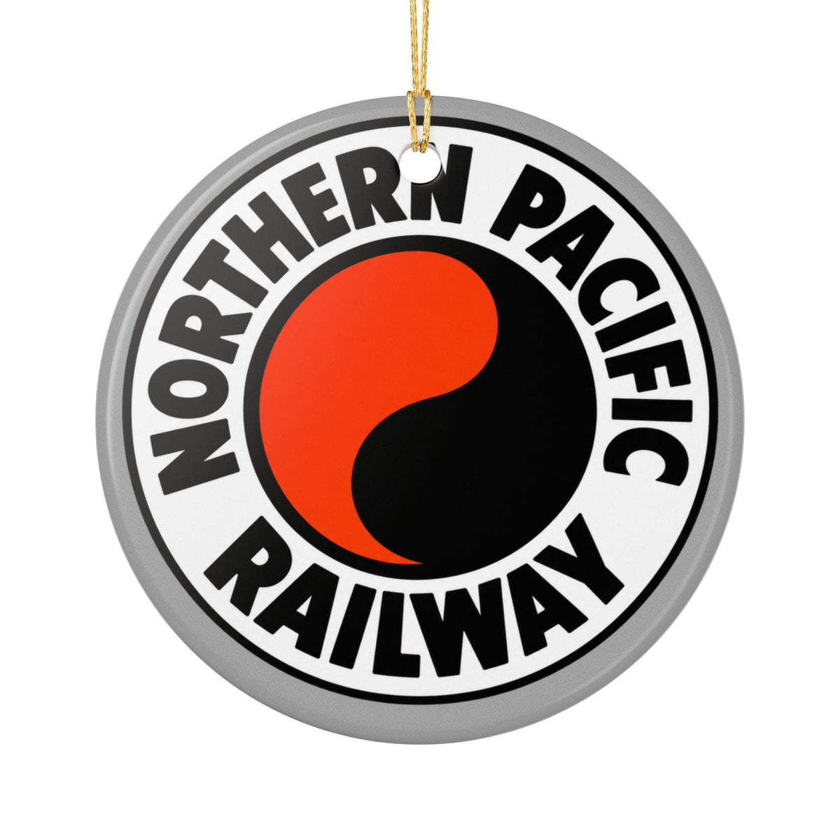 Northern Pacific Railway Ceramic Ornament