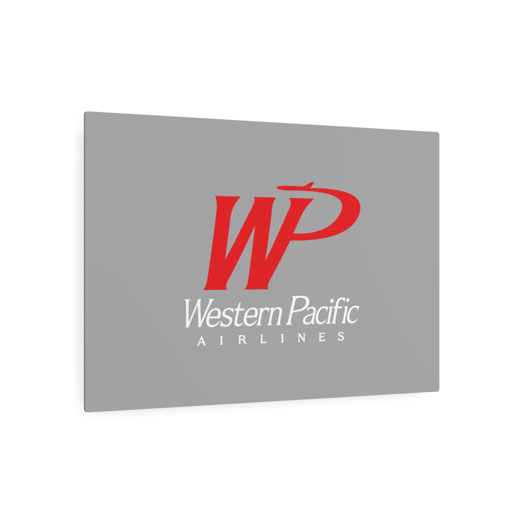 Western Pacific Airlines Metal Sign