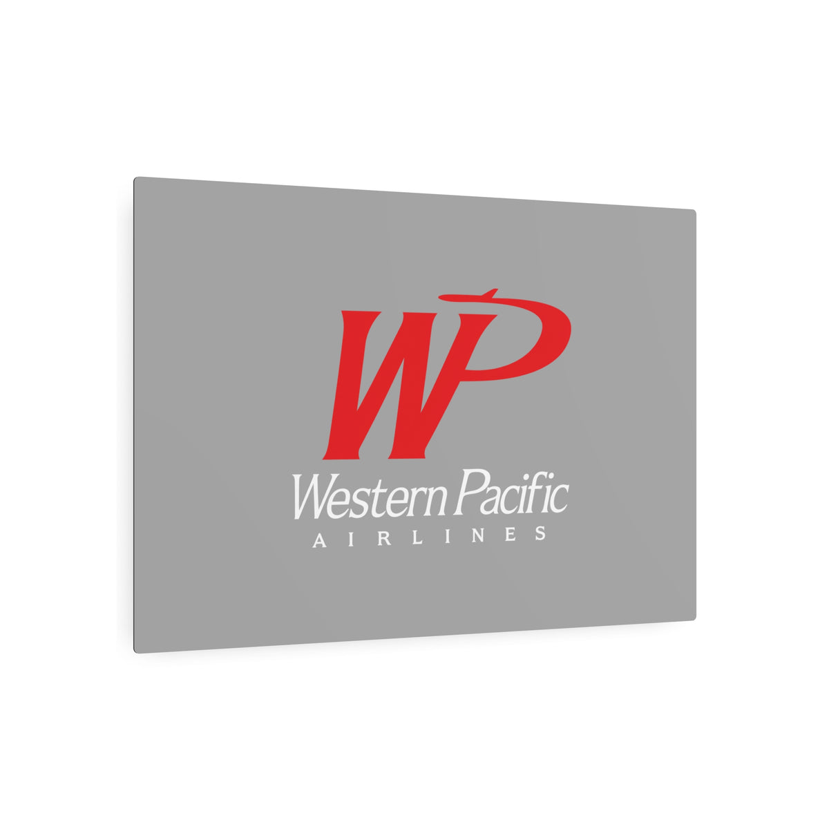 Western Pacific Airlines Metal Sign