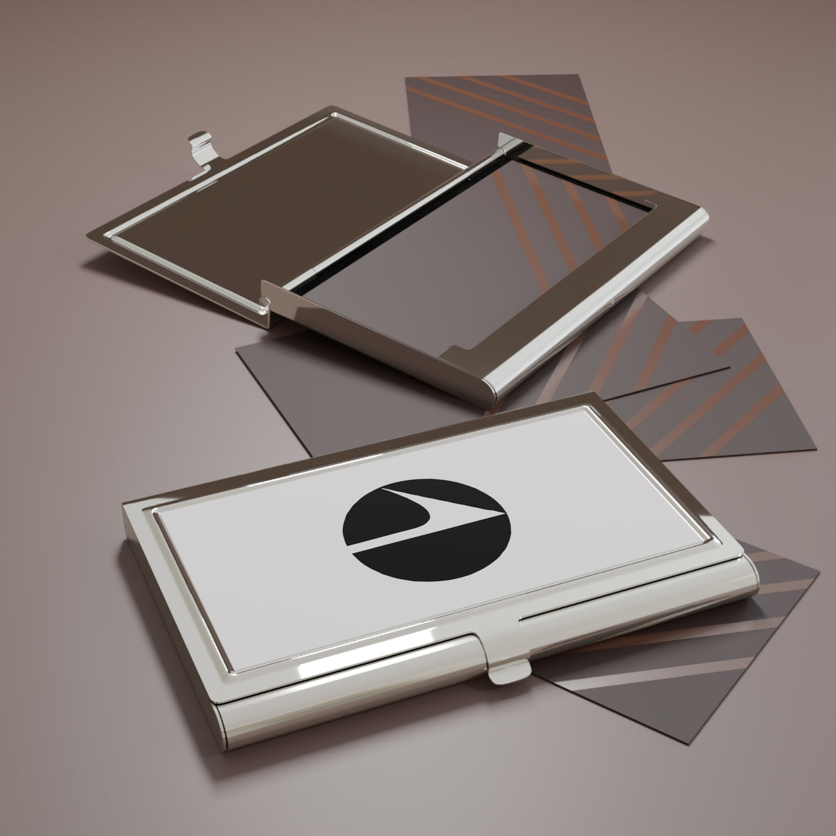 West Coast Airlines Metal Business Card Holder