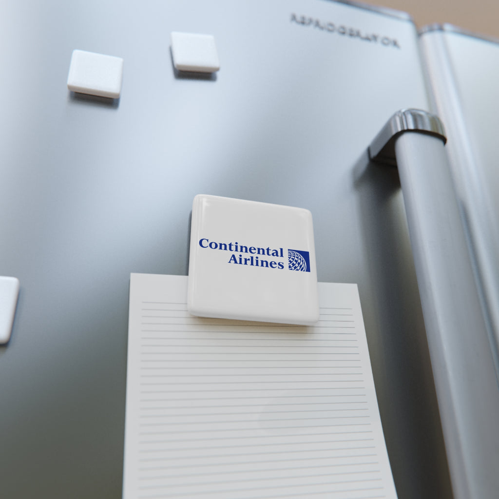 Continental Airlines Square Porcelain Fridge Magnet