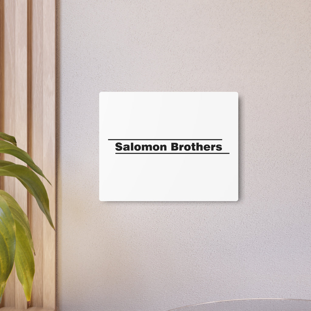 Salomon Brothers Metal Sign