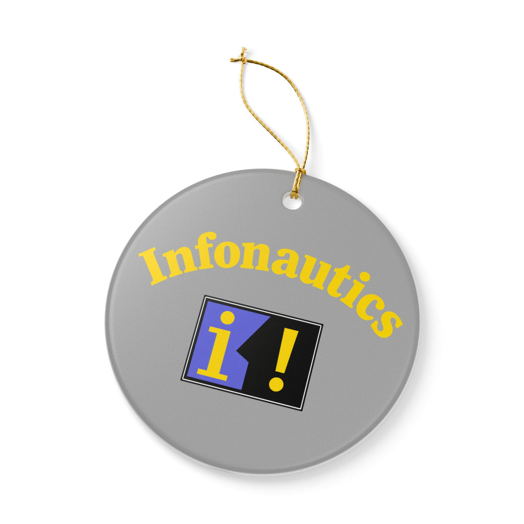 Infonautics Ceramic Ornament