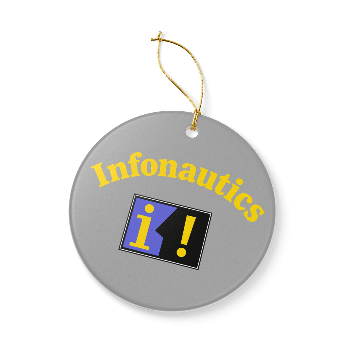 Infonautics Ceramic Ornament
