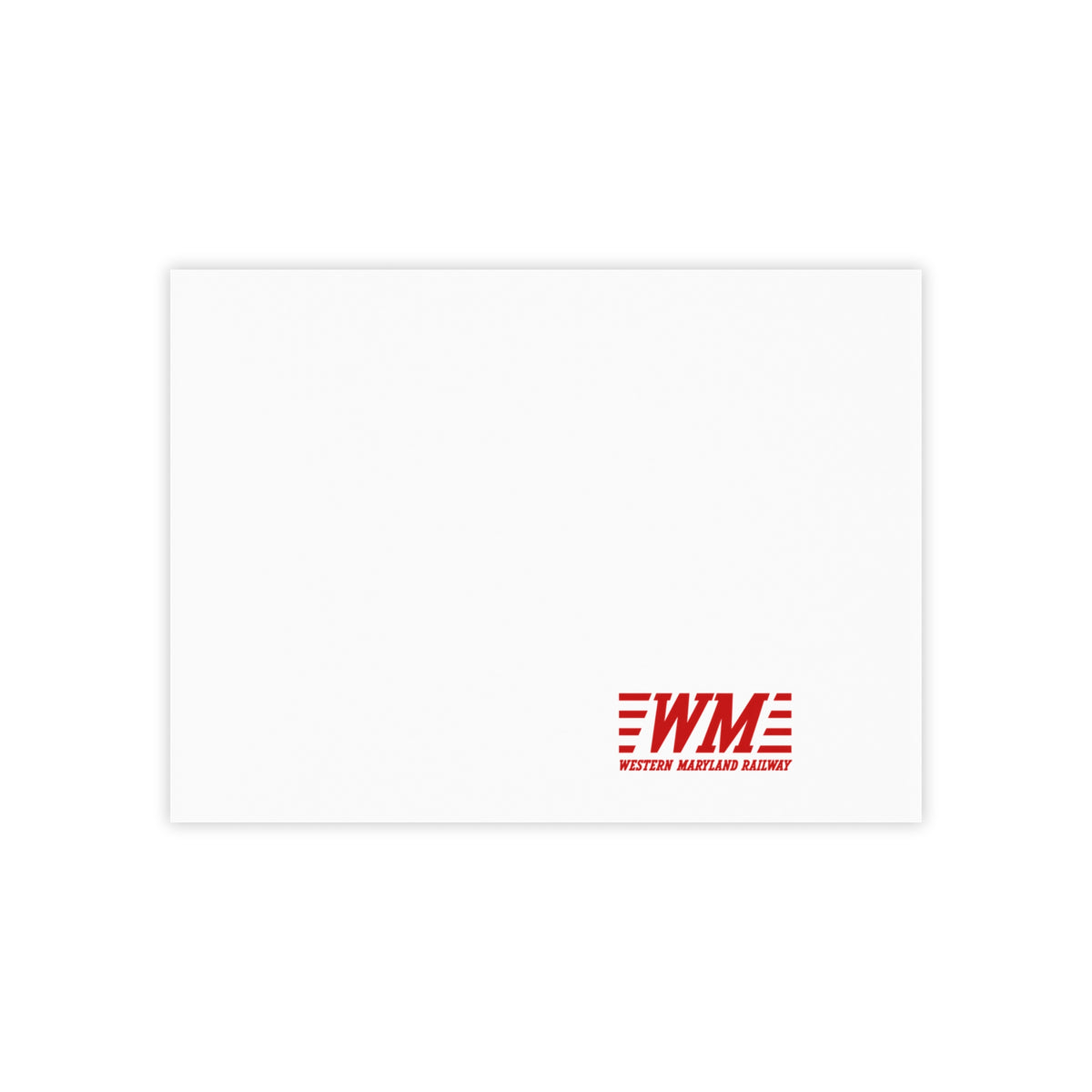 Western Maryland Railway Sticky Post-it Note Pad