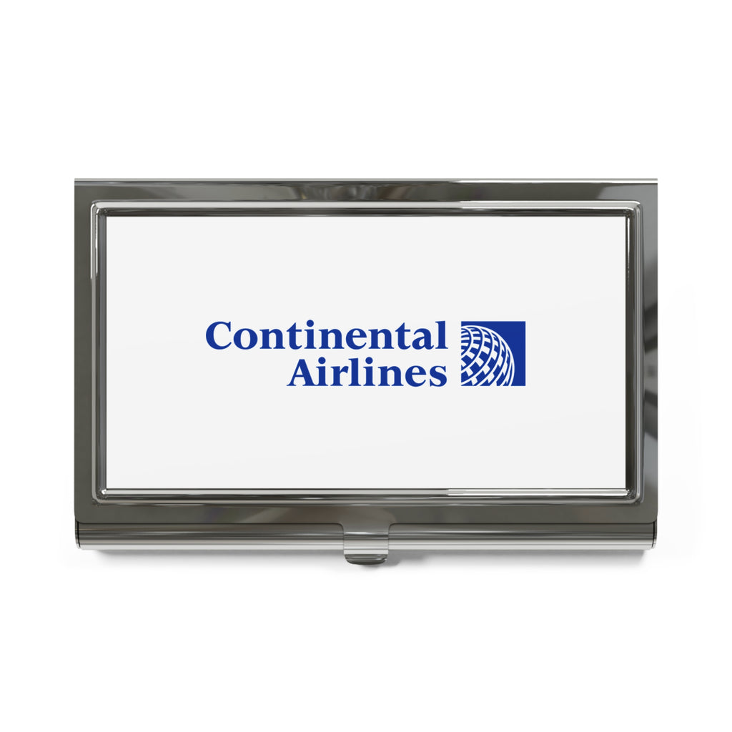 Continental Airlines Metal Business Card Holder