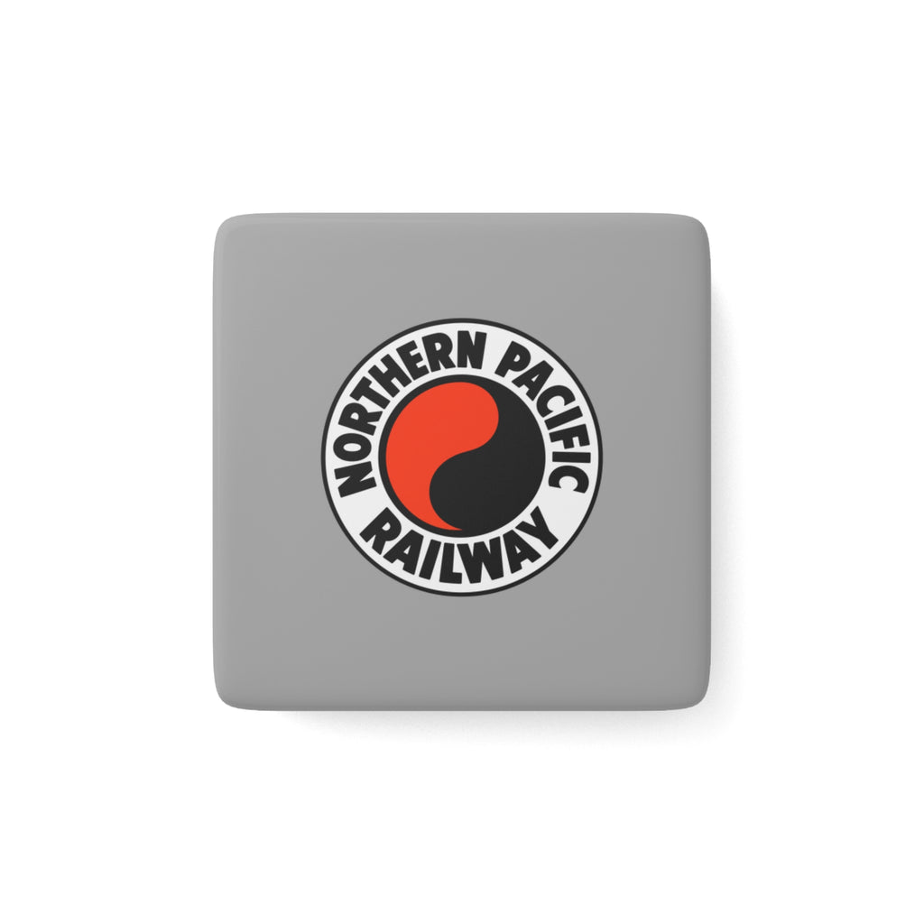 Northern Pacific Railway Square Porcelain Fridge Magnet